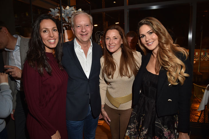 Moritz von Crailsheim und Frau Isabel von Crailsheim, Simone Ballack, Julia Haupt. Eröffnungsfeier anlässlich des Re-Opening des Restaurant „Monti Monaco“ in München am 11.02.2025  ©Foto: BrauerPhotos / Goran Nitschke